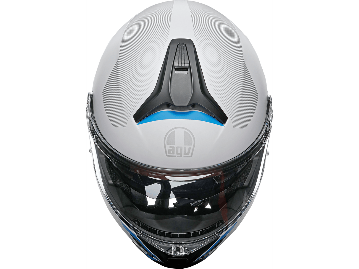 AGV Tourmodular Frequency Helmet - Light Gray/Blue - 2XL