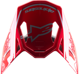 ALPINESTARS Supertech M10 Visor - Acumen - Red/Black/Silver 8987323-3319