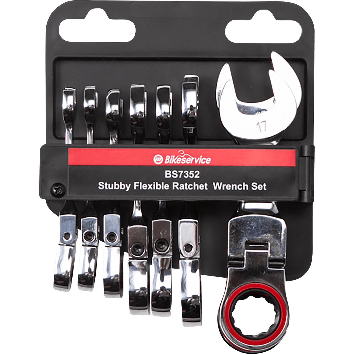 BIKESERVICE Flex-Head Wrench - 8-piece BS7352