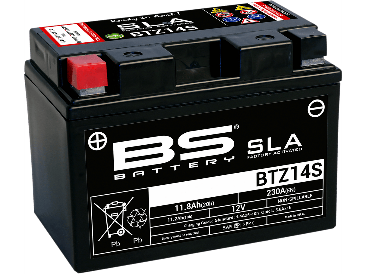 BS BATTERY Battery - BTZ14S (YTZ) 300638-1 - Moto Shop Service