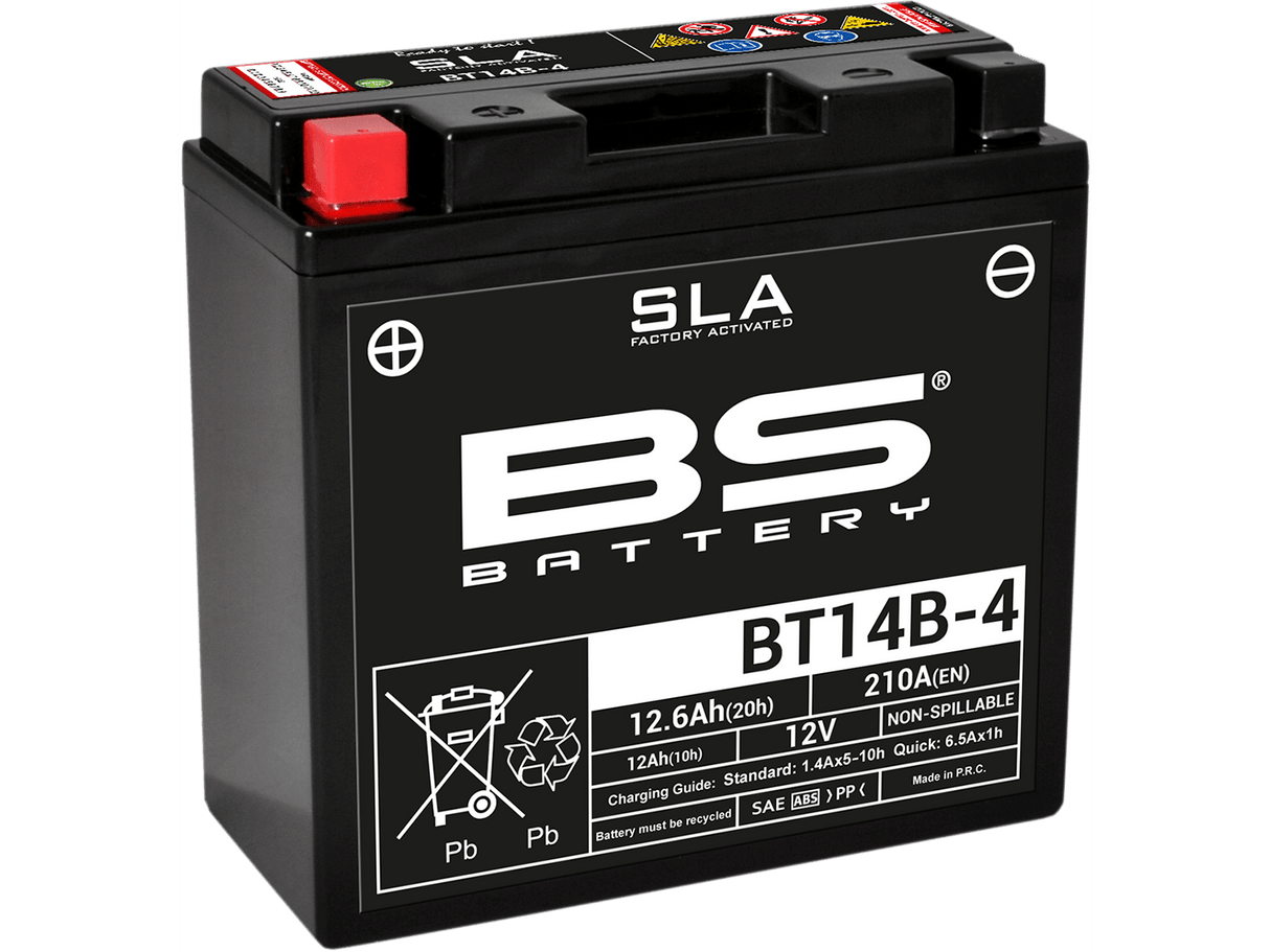 BS BATTERY Battery - BT14B-4 (YT) 300644 - Moto Shop Service