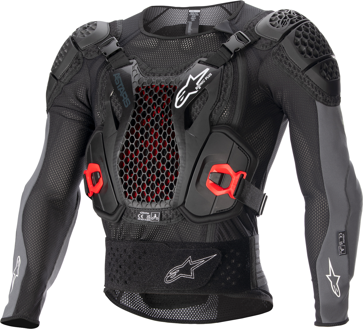 ALPINESTARS Bionic Plus v2 Protection Jacket - Black/Anthracite/Red - XL 6506723-1036-XL