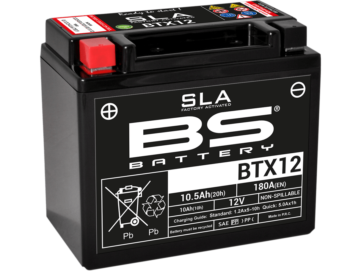 BS BATTERY Battery - BTX12 (YTX) 300680 - Moto Shop Service