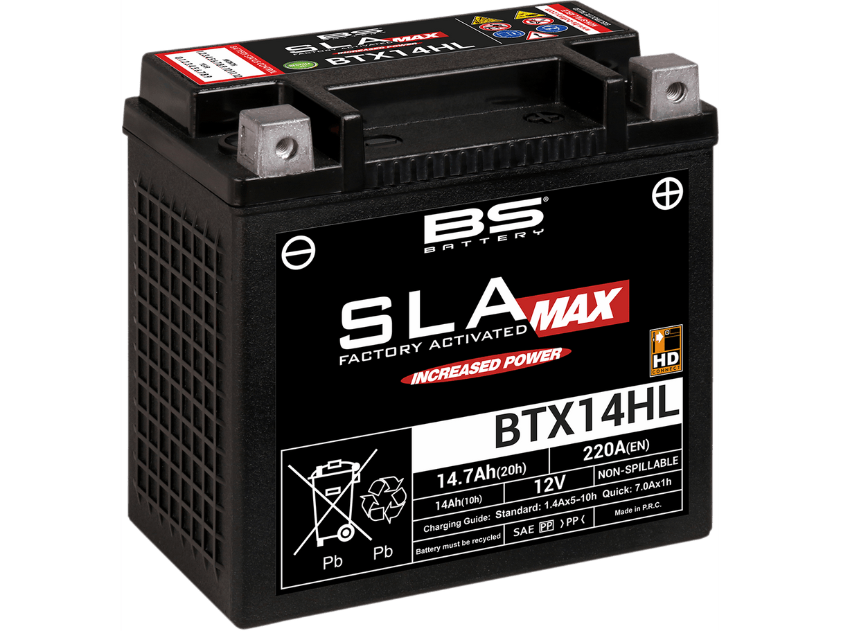 BS BATTERY Battery - BTX14HL (YTX) 300882 - Moto Shop Service