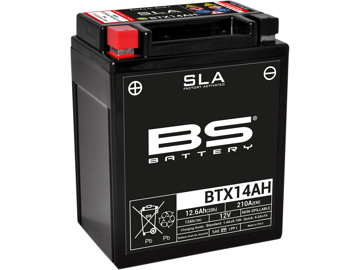 BS BATTERY Battery - BTX14AH (YTX) 300758 - Moto Shop Service