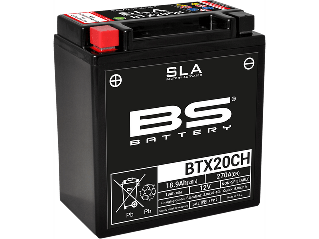 BS BATTERY Battery - BTX20CH (YTX) 300766 - Moto Shop Service