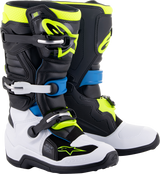 ALPINESTARS Youth Tech 7S Boots - Black/Blue/Yellow - US 3 2015017-1795-3