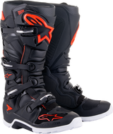 ALPINESTARS Tech 7 Enduro Boots - Black/Red Fluorescent - US 10 2012114-1030-10