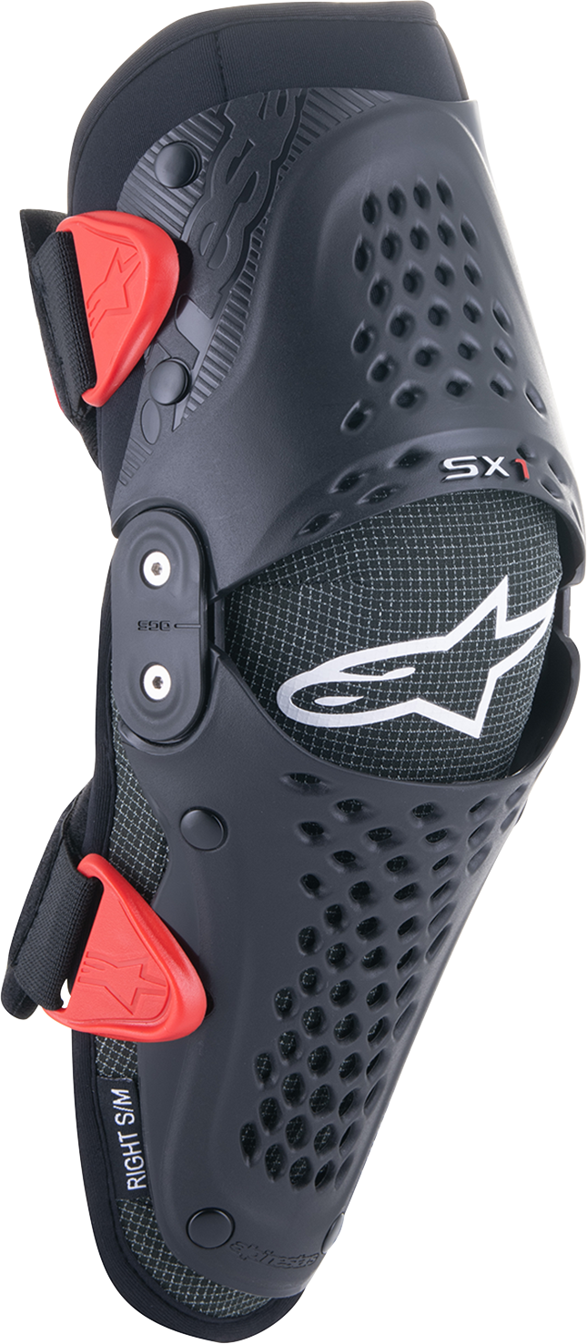 ALPINESTARS Youth SX-1 Knee Protectors - Black/Red - Small/Medium 6546319-13-SM