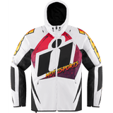 ICON Airform Quarterflash Jacket - White/Black/Red - 3XL 2820-5961