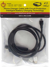 SAE to Micro USB Cable - Charger - Single-End - 4' RP1248IA4F