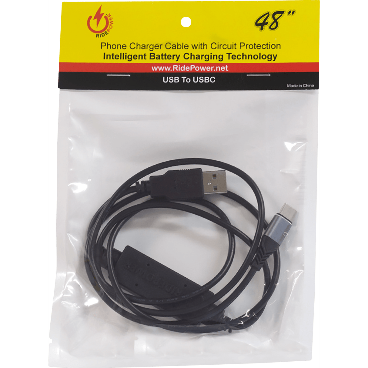 USB to USB-C Cable - Charger - Single-End - 4' 1248USBUSBC4FT