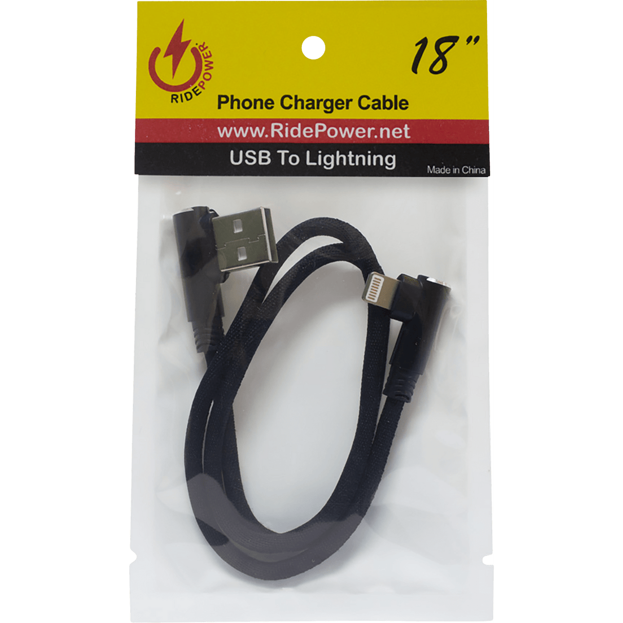 90 USB to 90 Lightning Cable - Charger - Single-End - 18" RP90DEGUSBLHT18