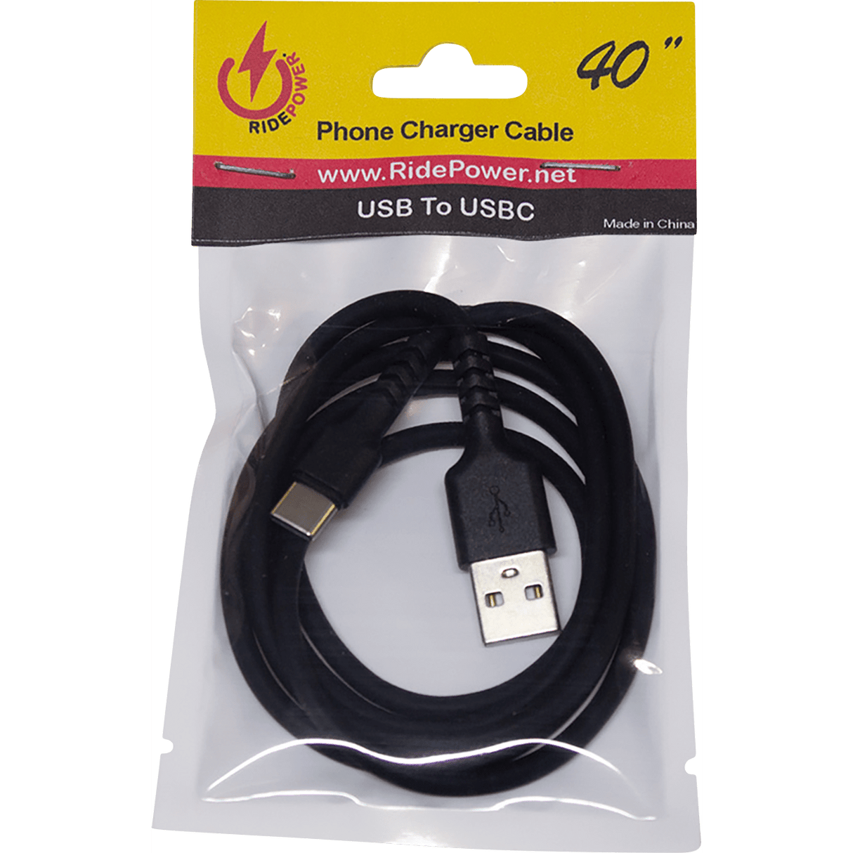 USB to USB-C Cable - Charger - Single-End - 40" RPUSBUSBC40