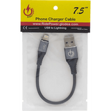 USB to Lightning Cable - Charger - Single-End - 7-1/2" RPUSBLHT75