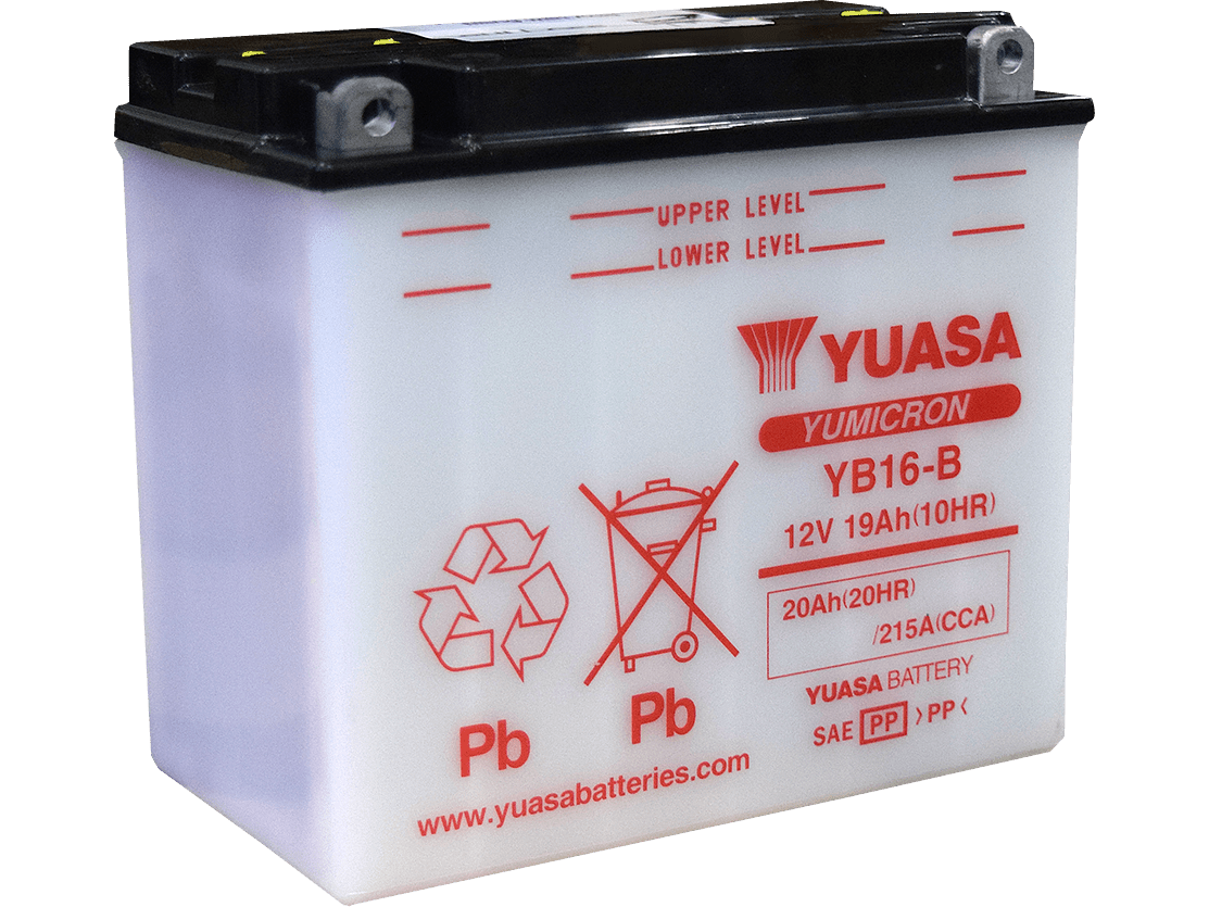 YUASA Battery - YB16-B YUAM2216YTWN - Moto Shop Service