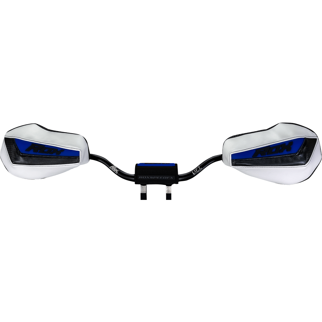 ROX SPEED FX Handguards - Generation 3 Flex-Tec - Black/White/Blue FT3-HG-BWB