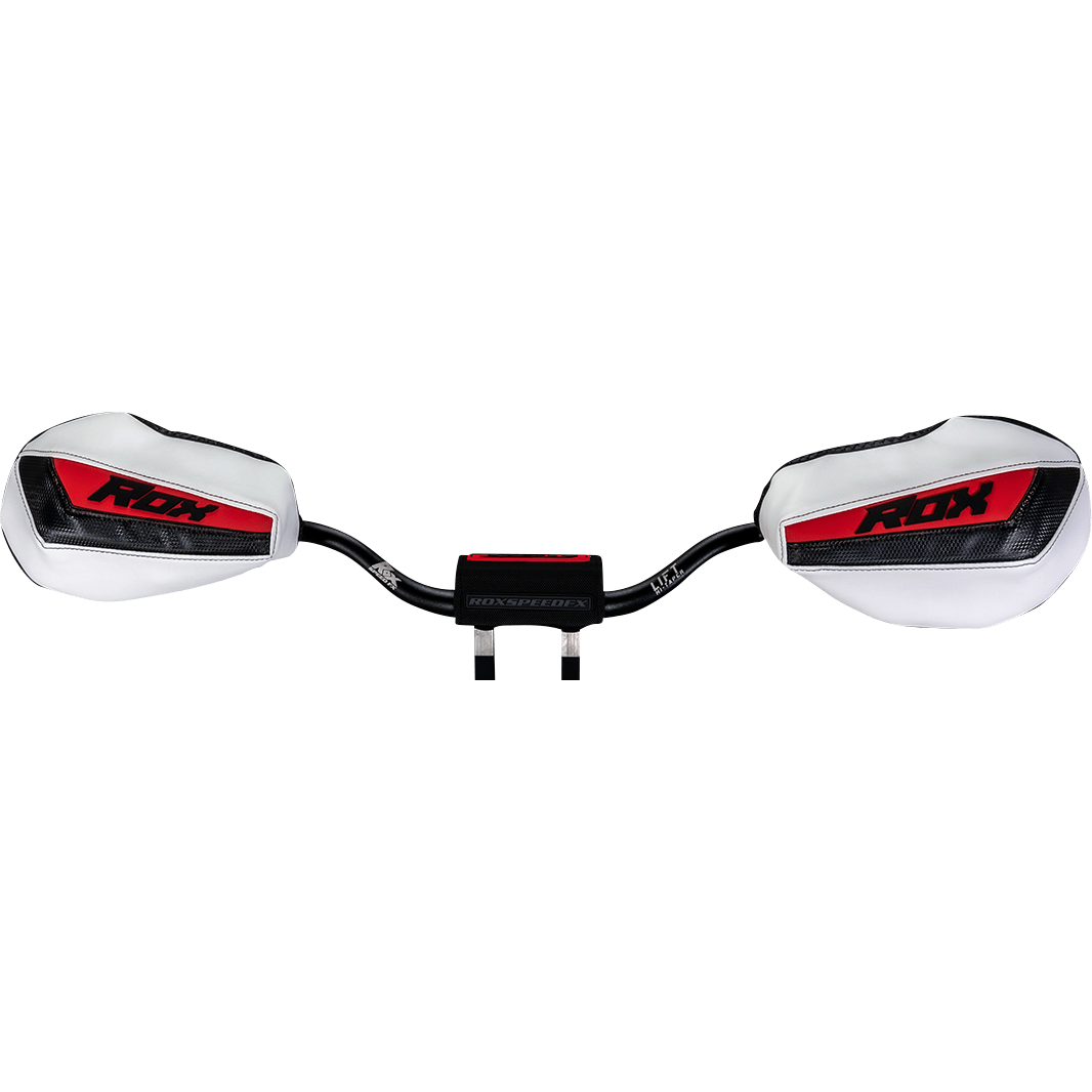 ROX SPEED FX Handguards - Generation 3 Flex-Tec - Black/White/Red FT3-HG-BWR