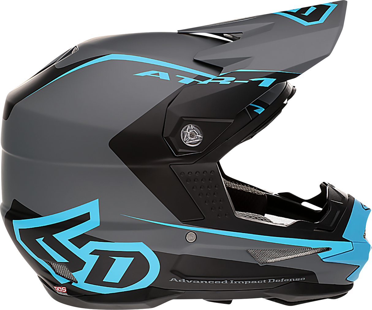 6D HELMETS ATR-1 Helmet - Stealth - Cyan - Large 10-4627