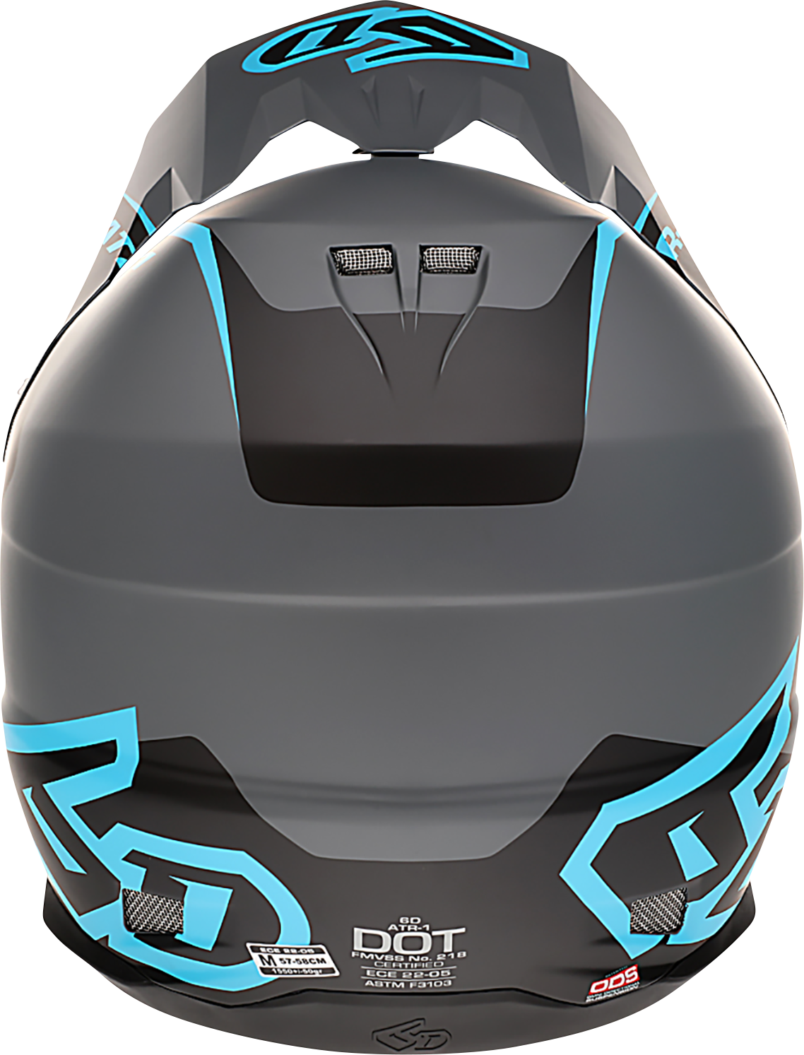 6D HELMETS ATR-1 Helmet - Stealth - Cyan - Large 10-4627