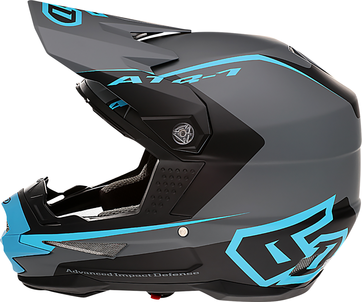 6D HELMETS ATR-1 Helmet - Stealth - Cyan - Large 10-4627