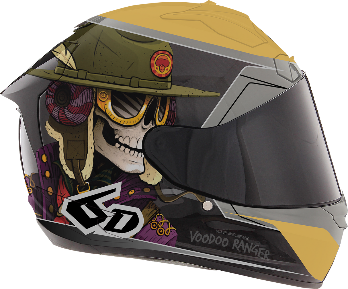 6D HELMETS ATS-1R Helmet - Voodoo Ranger - Gloss Black/Gold - Small 30-0805