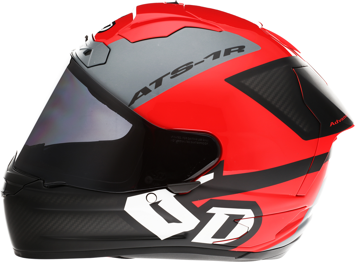 6D HELMETS ATS-1R Helmet - Wyman - Red/Gray - Medium 30-0736