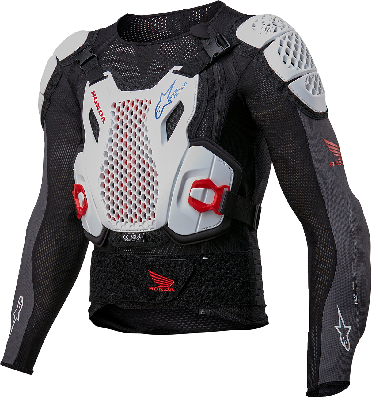 ALPINESTARS Honda Bionic Plus v2 Protection Jacket - Black/White/Blue/Bright Red - Small 6506023-1272-S