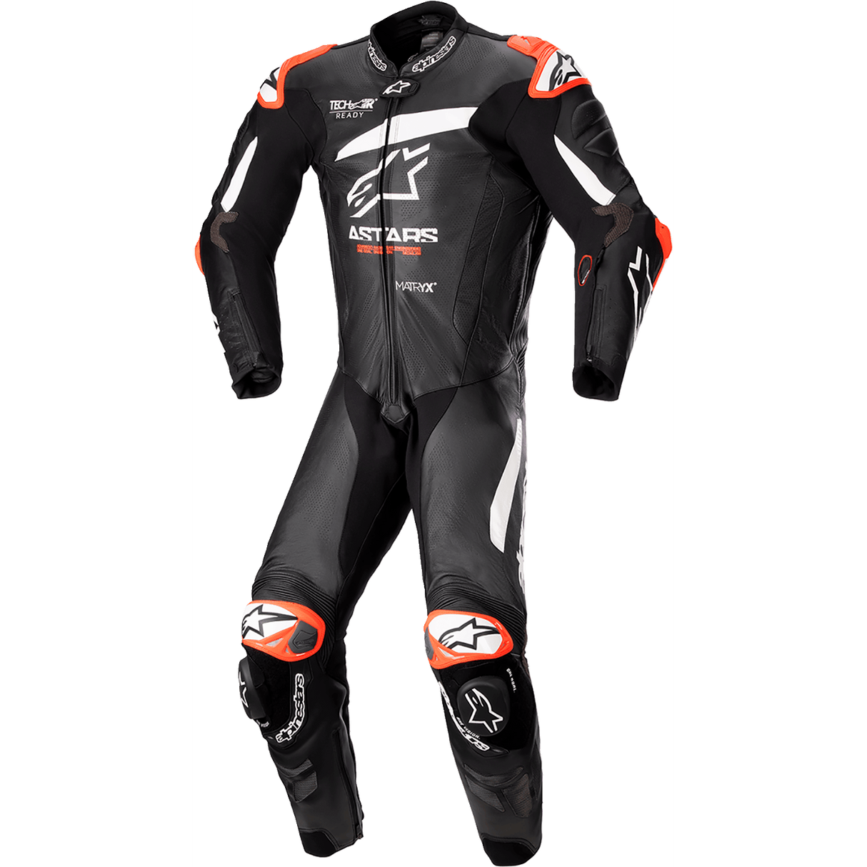 GP Plus v4 Leather Suit - Black/White