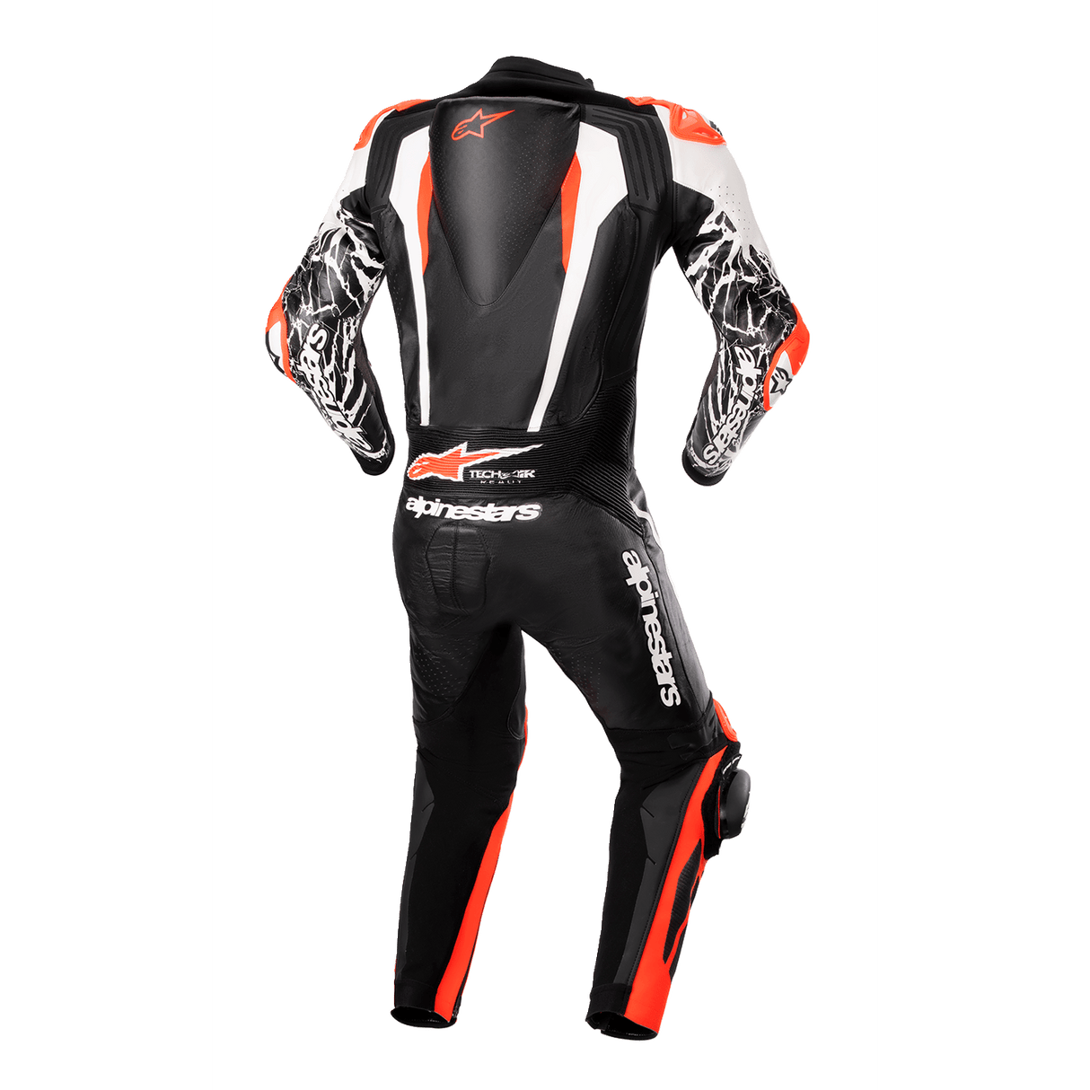 Racing Absolute v2 Leather Suit - Black/White/Red