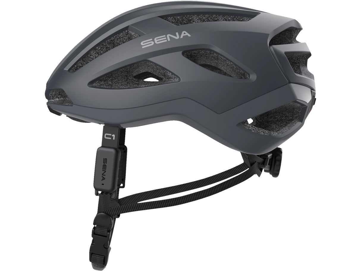 SENA C1 Smart Bicycle Helmet - Matte Gray - Large