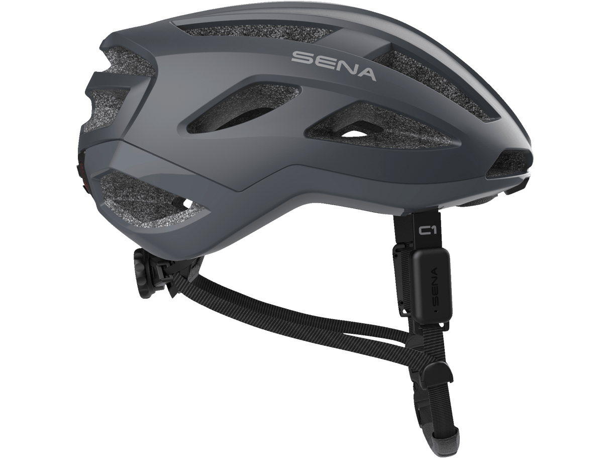 SENA C1 Smart Bicycle Helmet - Matte Gray - Large