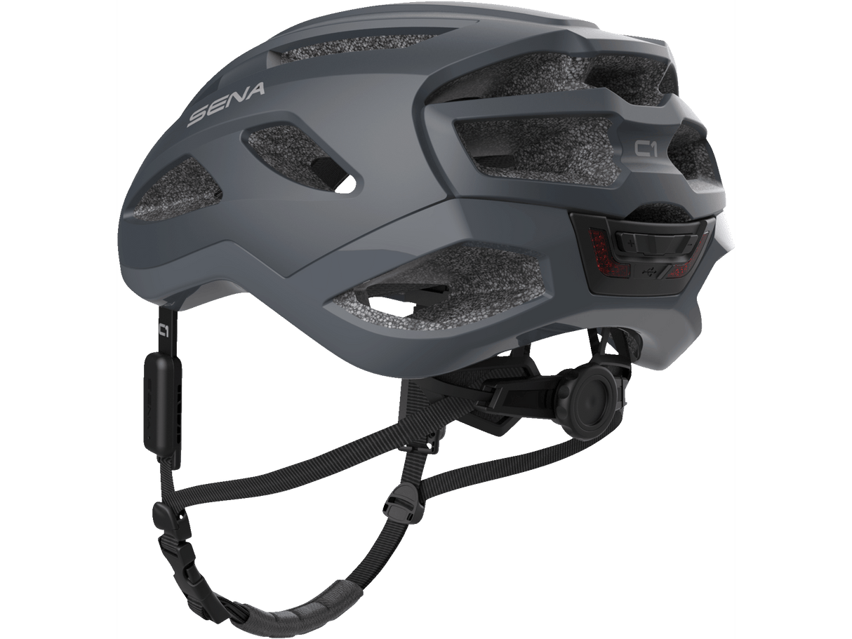 SENA C1 Smart Bicycle Helmet - Matte Gray - Large