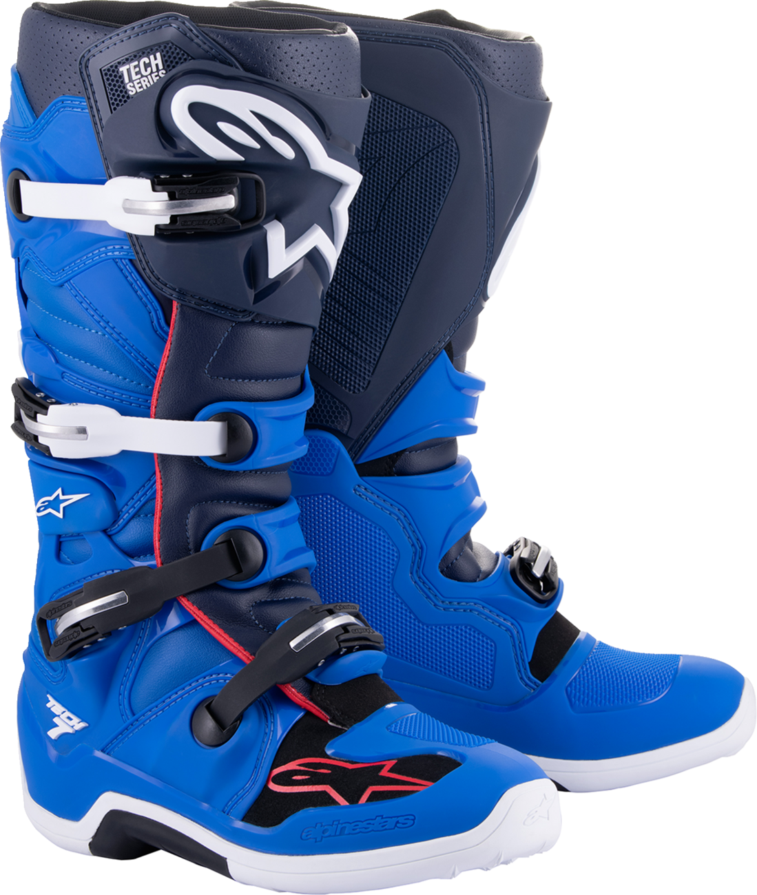 ALPINESTARS Tech 7 Boots - Blue/Red/Navy - US 8 2012014-7058-8