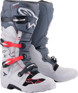 ALPINESTARS Tech 7 Enduro Boots - Gray/Red - US 7 2012114-9204-7