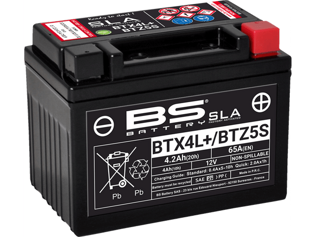 BS BATTERY Battery - BTX4L/BTZ5S (YTX) 300669 - Moto Shop Service