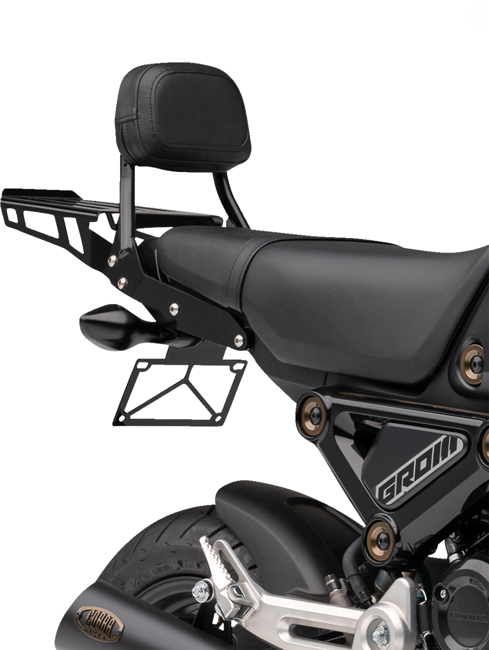 COBRA Sissy Bar Luggage Rack - Black - Grom 02-3607B