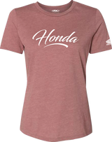 Women's Honda Script T-Shirt - Heather Mauve