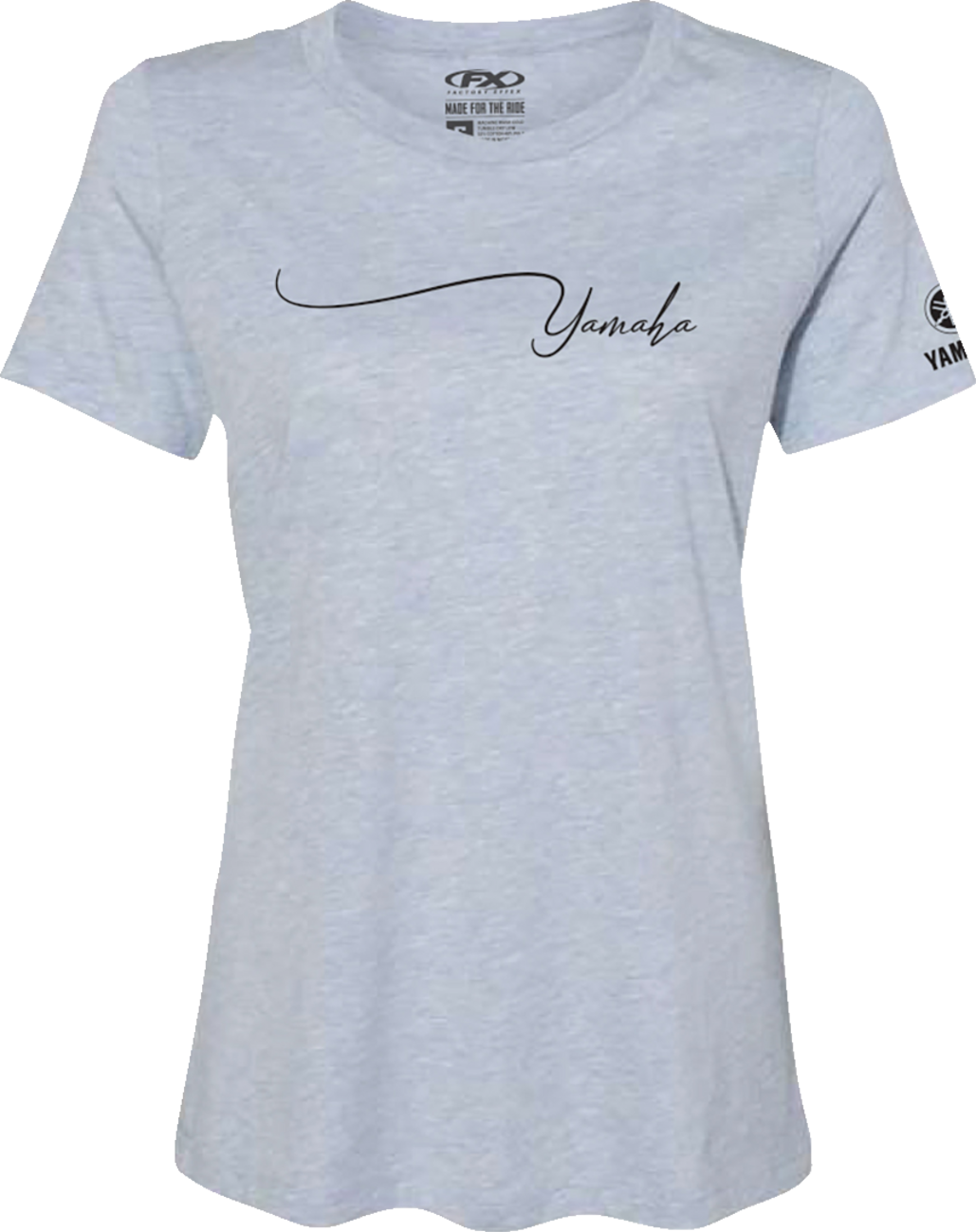 Women's Yamaha Signature T-Shirt - Light Heather Blue