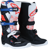 MOOSE RACING Youth Tech 7S Boots - Black/White/Red/Blue - US 3 0215024-1297-3