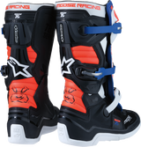 MOOSE RACING Youth Tech 7S Boots - Black/White/Red/Blue - US 3 0215024-1297-3