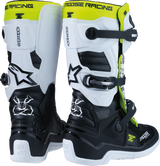 MOOSE RACING Youth Tech 7S Boots - Black/White/Yellow - US 2 0215024-125-2