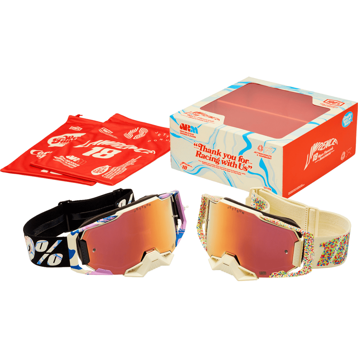 100% Armega Goggles Pack - Donut - 2 Pack 50057-00001