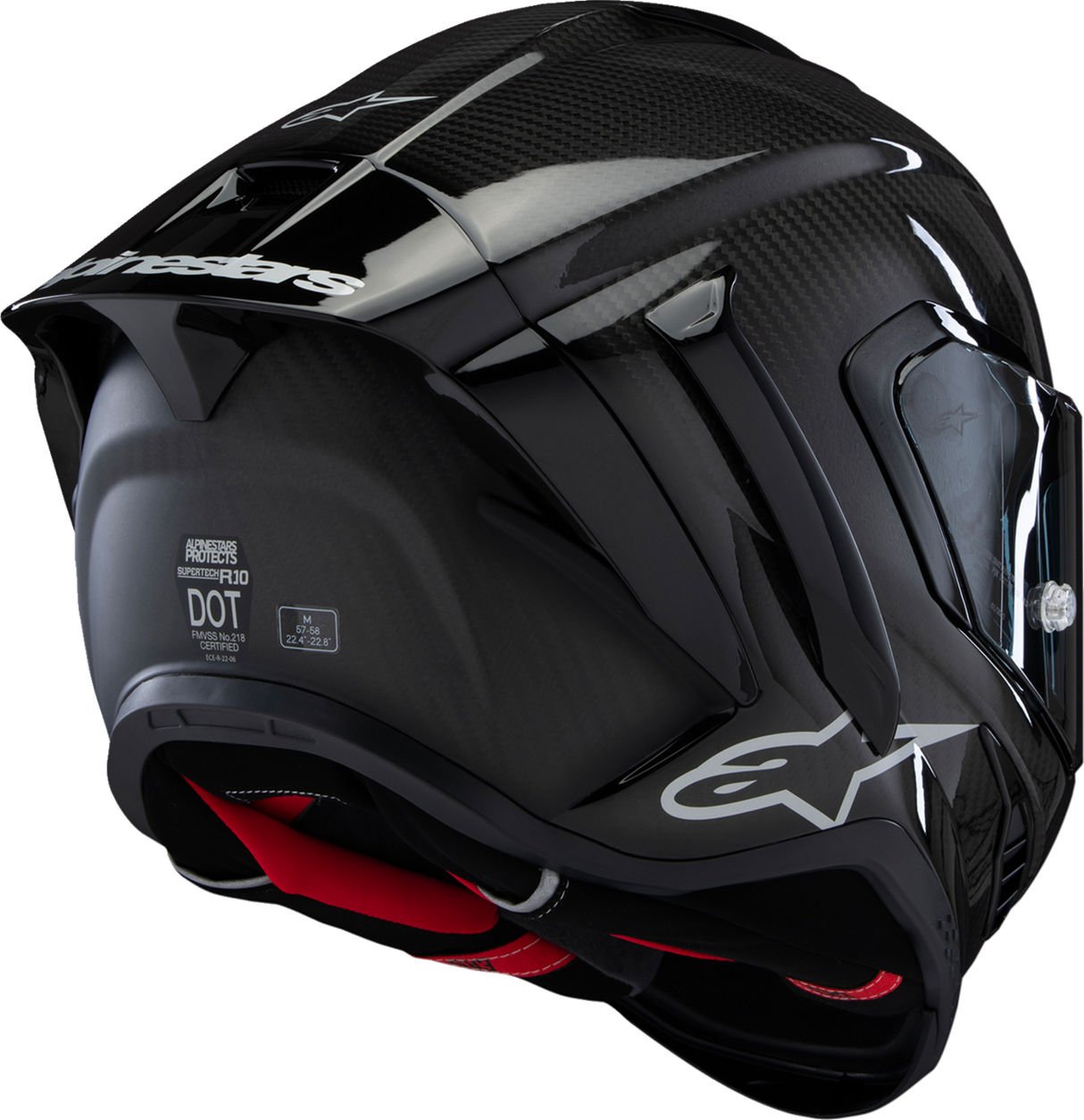 ALPINESTARS Supertech R10 Helmet - Solid - Carbon Black - Large 8200124-1902-L