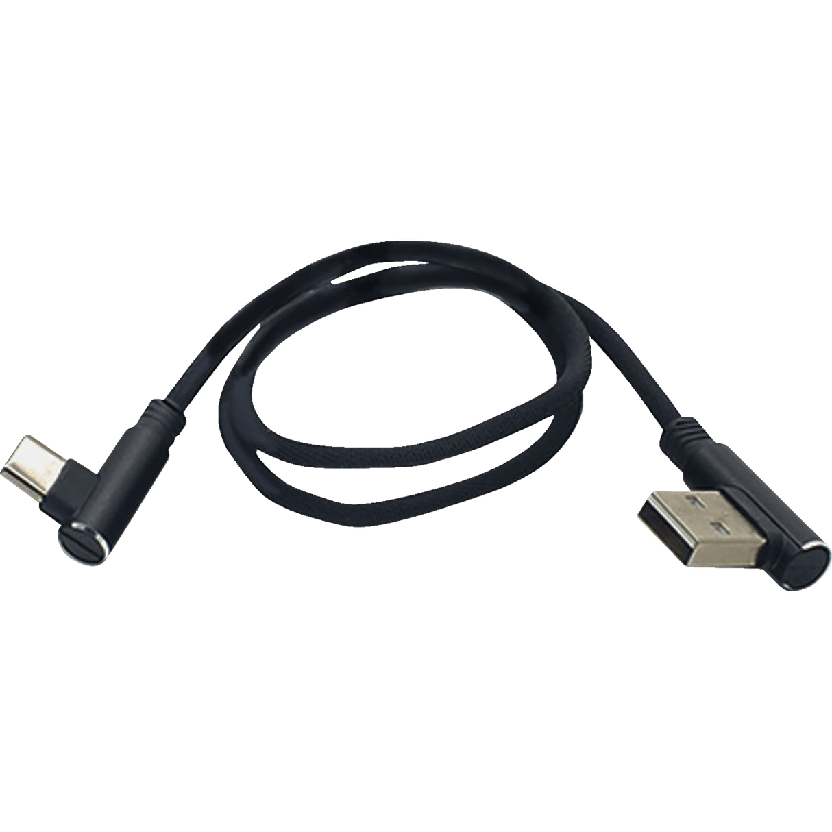 90 Male USB to 90 Male USB-C Cable - Phone - Charger - 18" - Black RP90DGUSBUSBC18