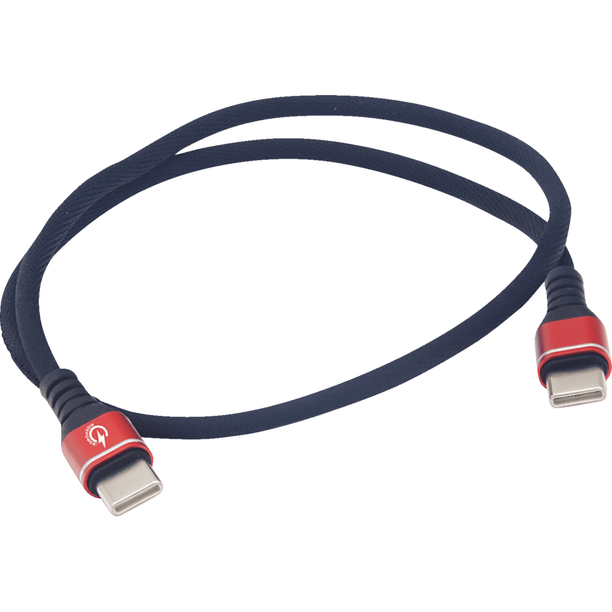 Male USB-C to Male USB-C Cable - Phone - Fast/Charger - 24" - Black/Red RPUSBCUSBC24