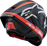 Supertech R10 Helmet - Team - Matte Black/Carbon Red Fluo/Blue