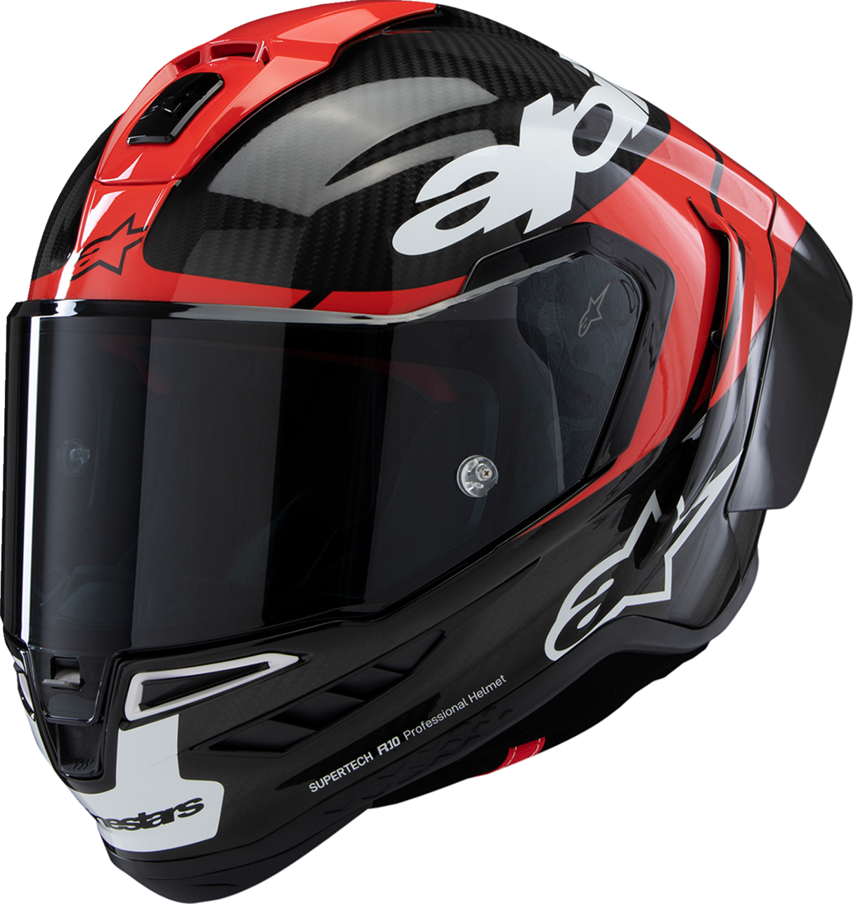 ALPINESTARS Supertech R10 Helmet - Element - Carbon/Red/White - Small 8200324-1363-S