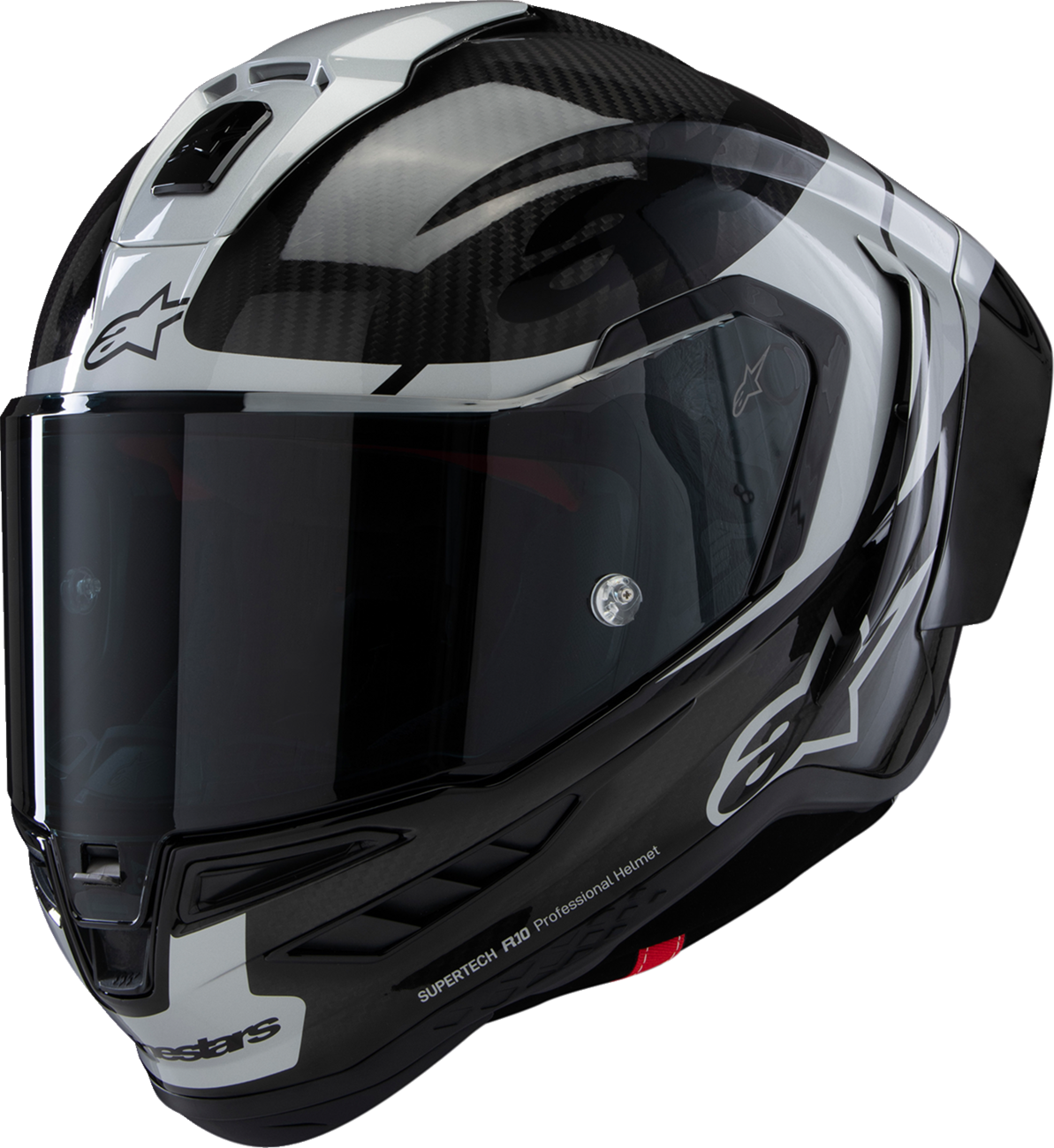 ALPINESTARS Supertech R10 Helmet - Element - Carbon/Silver/Black - Small 8200324-1368-S