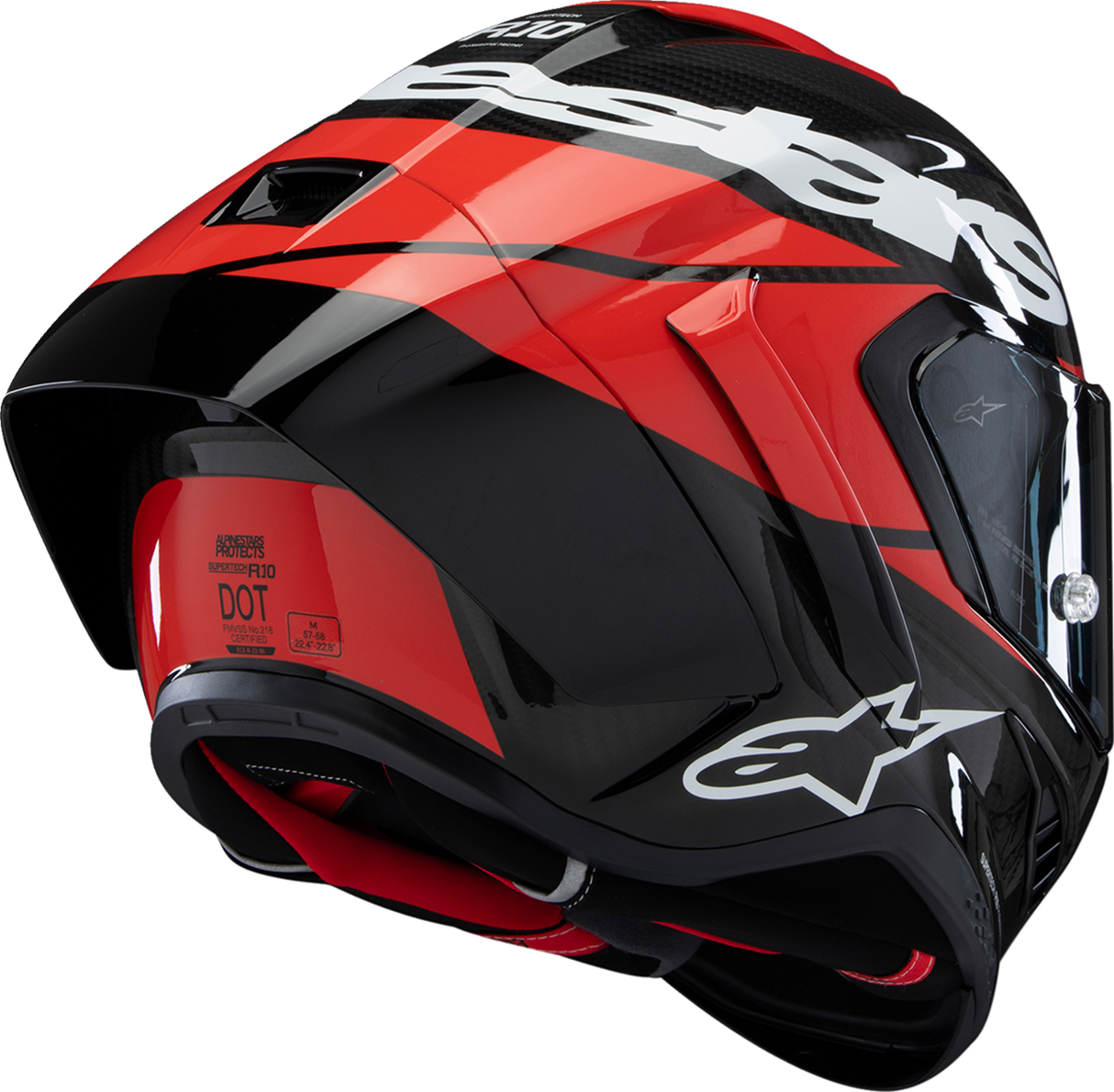 ALPINESTARS Supertech R10 Helmet - Element - Carbon/Red/White - Small 8200324-1363-S